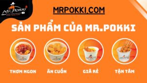 Các sản phẩm nhượng quyền đồ ăn vặt của Mr, Pokki