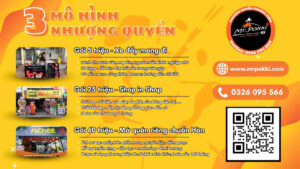 3 mô hình nhượng quyền của Mr.Pokki