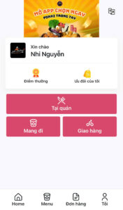 Giao diện app