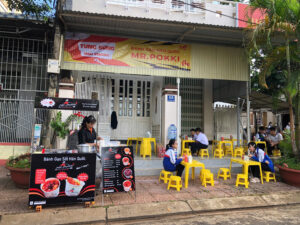 Mô hình xe đẩy ẩm thực Hàn Quốc