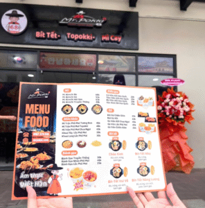 Menu tại Mr. Pokki Bình Dương