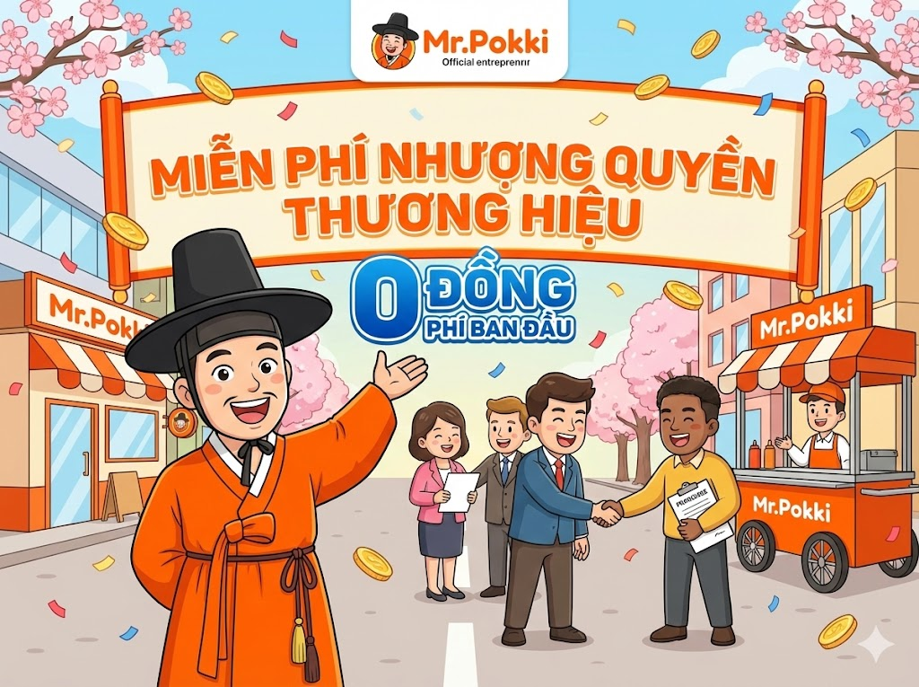 miễn phí nhượng quyền thương hiệu