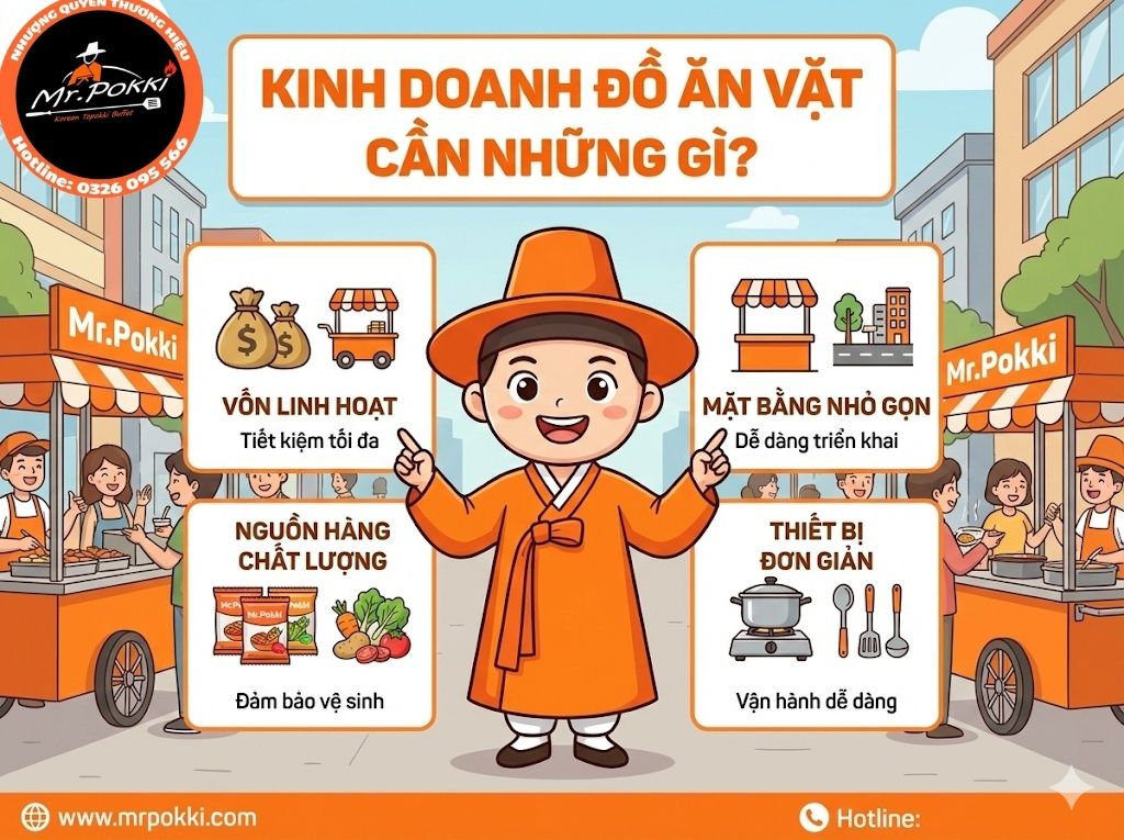 Kinh Doanh Đồ Ăn Vặt Cần Những Gì
