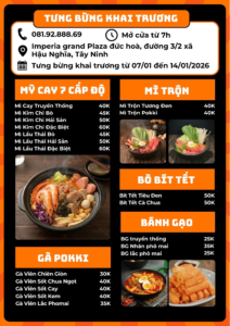 Thực đơn h ?? p d ?? n t ?? i Mr.Pokki Imperia