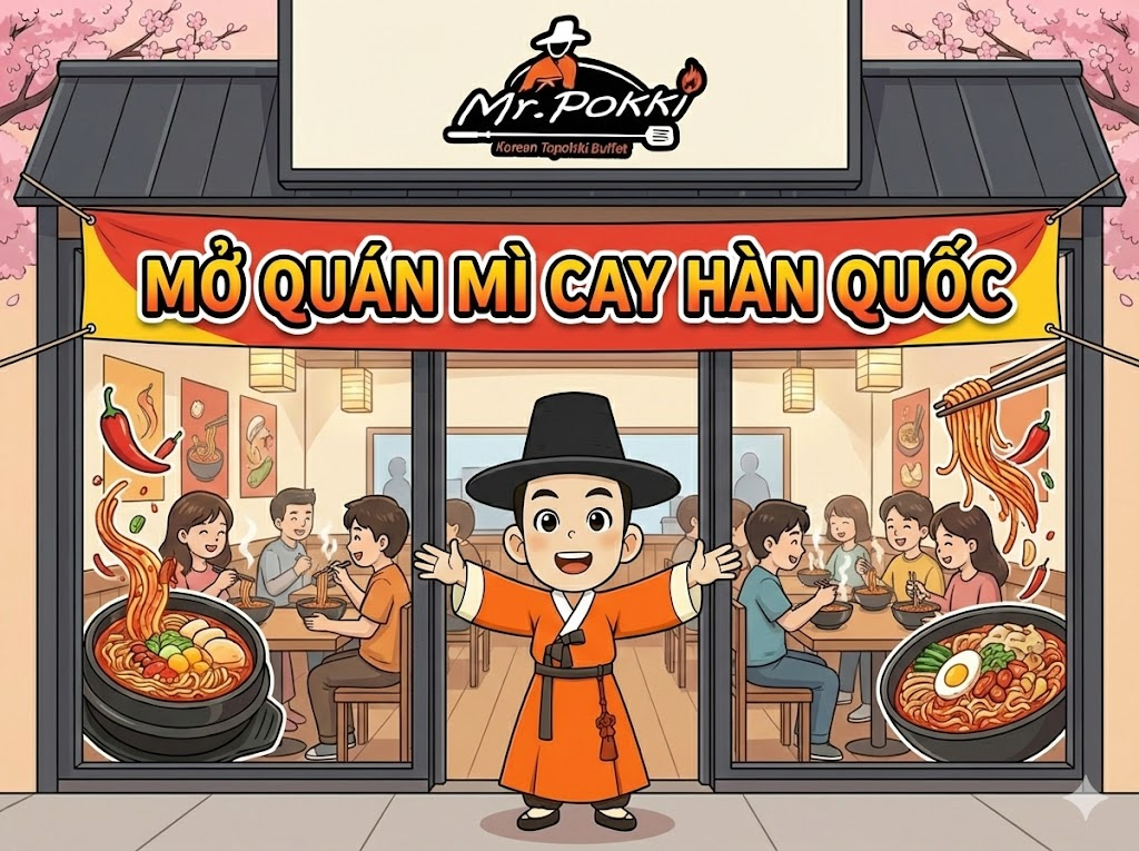 mở quán mì cay hàn quốc